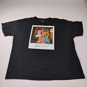 Cheech & Chong Men's Size XXL Black Polaroid Instant Photo Short Sleeve Tee